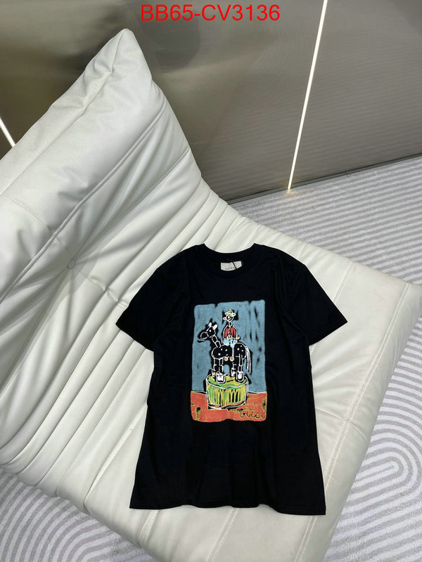 Clothing-Gucci online sale ID: CV3136 $: 65USD