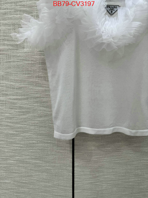 Clothing-Prada best wholesale replica ID: CV3197 $: 79USD