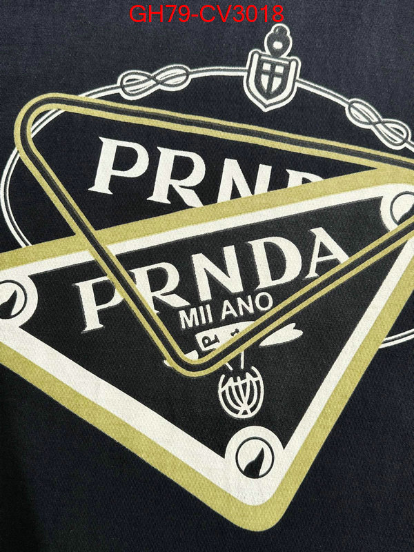 Clothing-Prada wholesale imitation designer replicas ID: CV3018 $: 79USD