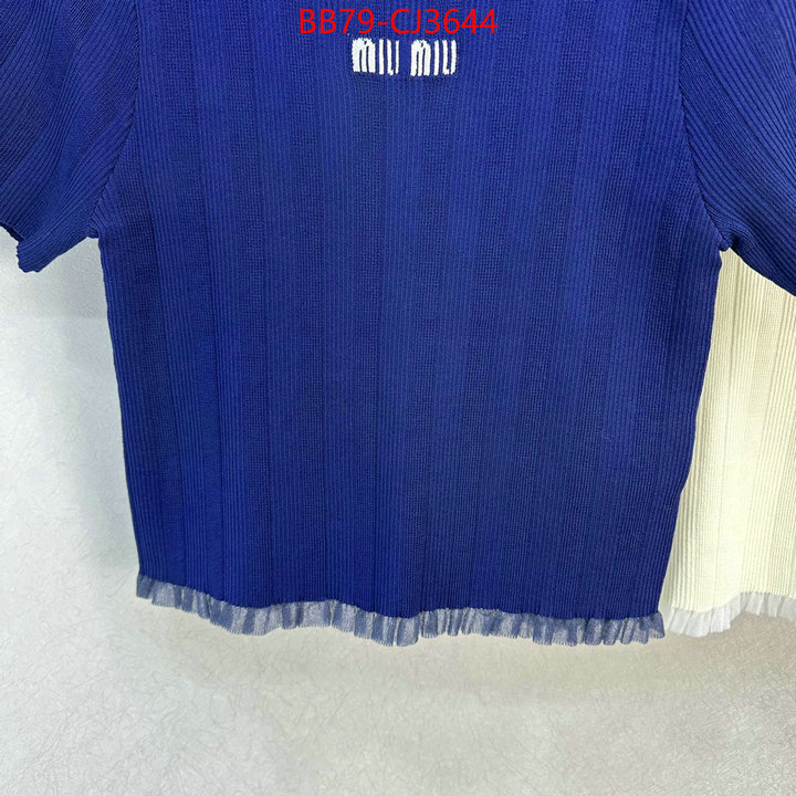 Clothing-MIU MIU buy 1:1 ID: CJ3644 $: 79USD