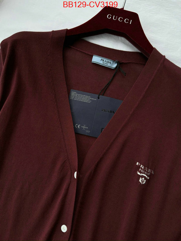 Clothing-Prada where to buy fakes ID: CV3199 $: 129USD