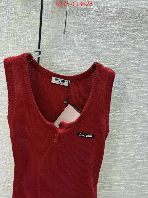 Clothing-MIU MIU buy aaaaa cheap ID: CJ3628 $: 75USD