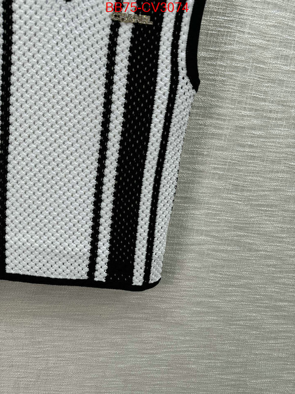 Clothing-Chanel where to buy high quality ID: CV3074 $: 75USD