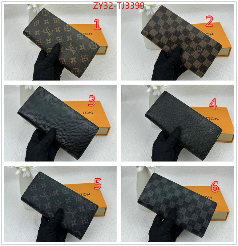 LV Bags(4A)-Wallet what's the best to buy replica ID: TJ3399 $: 32USD,