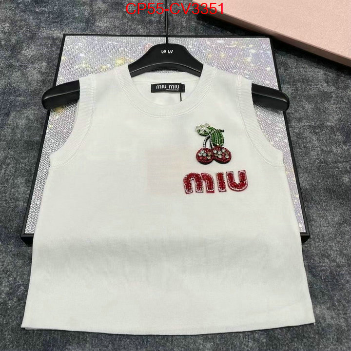 Clothing-MIU MIU buy cheap replica ID: CV3351 $: 55USD