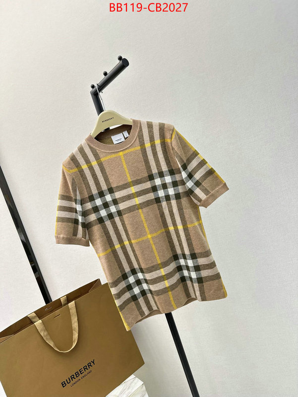 Clothing-Burberry quality aaaaa replica ID: CB2027 $: 119USD