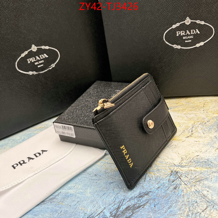 Prada Bags(4A)-Wallet aaaaa+ class replica ID: TJ3426 $: 42USD,