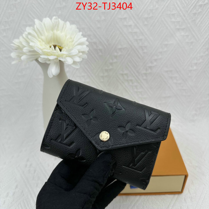 LV Bags(4A)-Wallet fake aaaaa ID: TJ3404 $: 32USD,