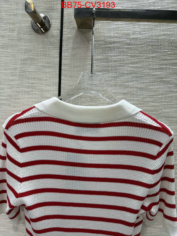 Clothing-Prada high quality customize ID: CV3193 $: 75USD