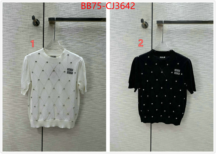 Clothing-MIU MIU aaaaa+ replica designer ID: CJ3642 $: 75USD