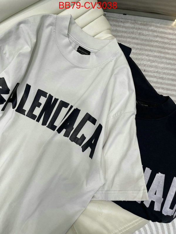 Clothing-Balenciaga top designer replica ID: CV3038 $: 79USD