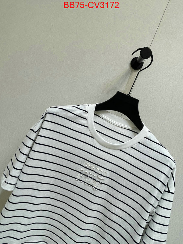 Clothing-MIU MIU luxury fake ID: CV3172 $: 75USD