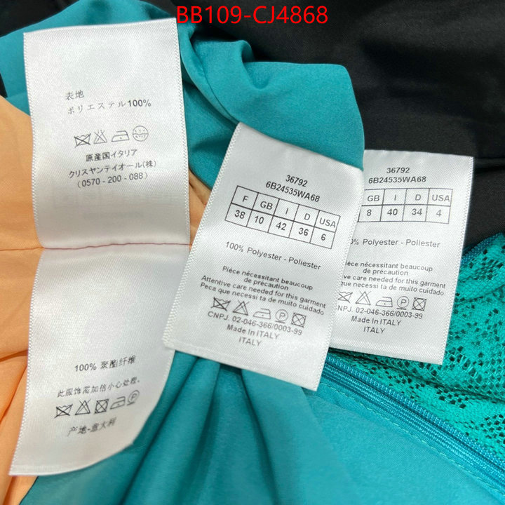 Clothing-Dior best site for replica ID: CJ4868 $: 109USD