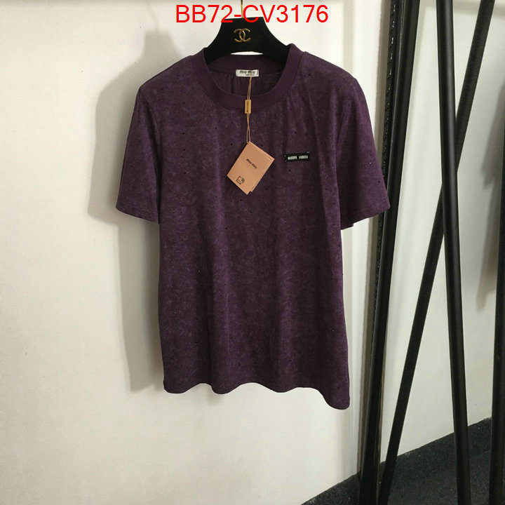 Clothing-MIU MIU the highest quality fake ID: CV3176 $: 72USD