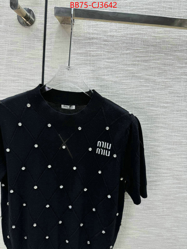 Clothing-MIU MIU aaaaa+ replica designer ID: CJ3642 $: 75USD
