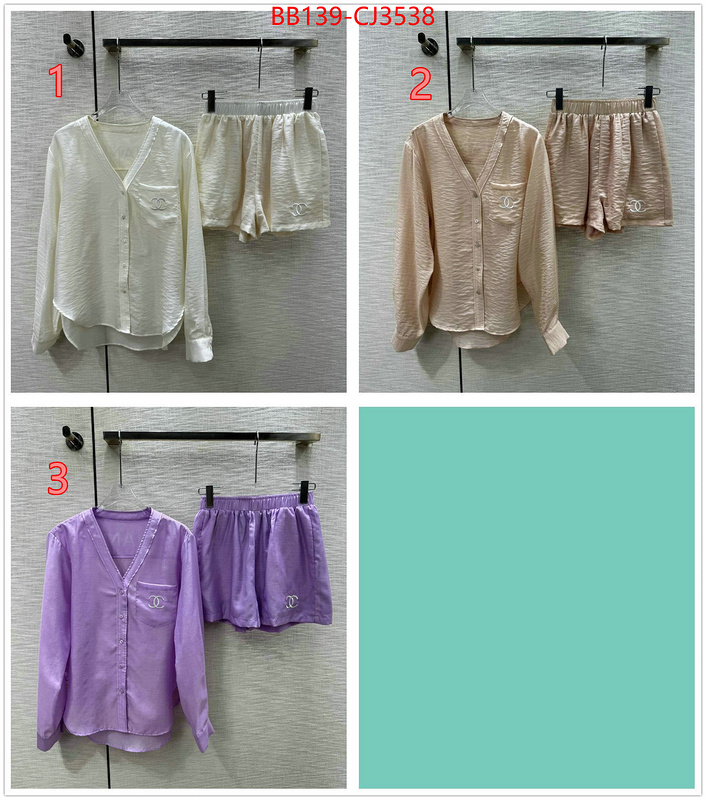 Clothing-Chanel wholesale designer shop ID: CJ3538 $: 139USD