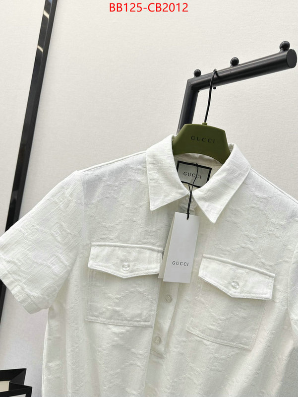 Clothing-Gucci what's the best place to buy replica ID: CB2012 $: 125USD