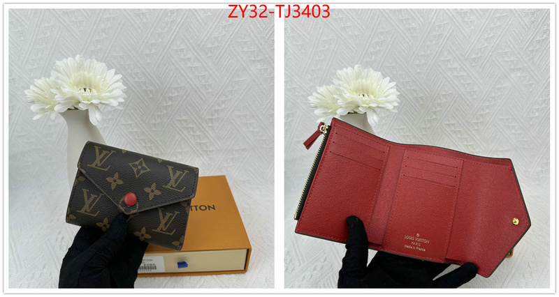 LV Bags(4A)-Wallet replica 1:1 ID: TJ3403 $: 32USD,