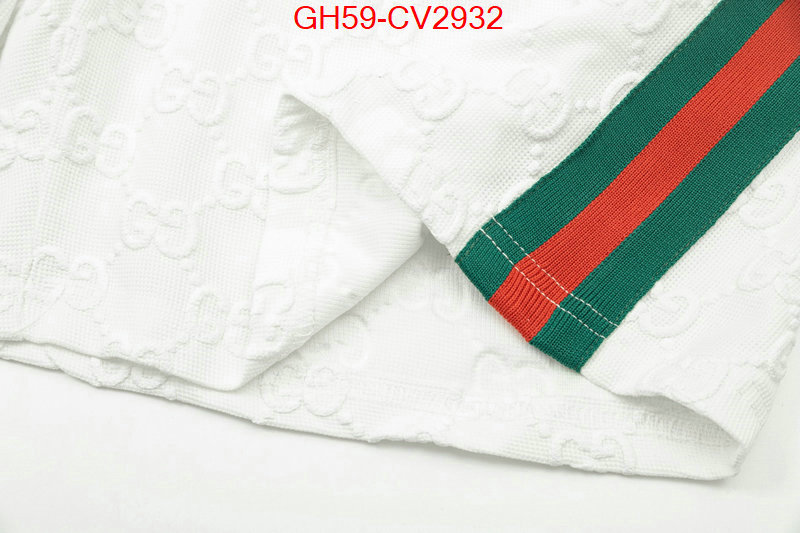 Clothing-Gucci wholesale replica shop ID: CV2932 $: 59USD