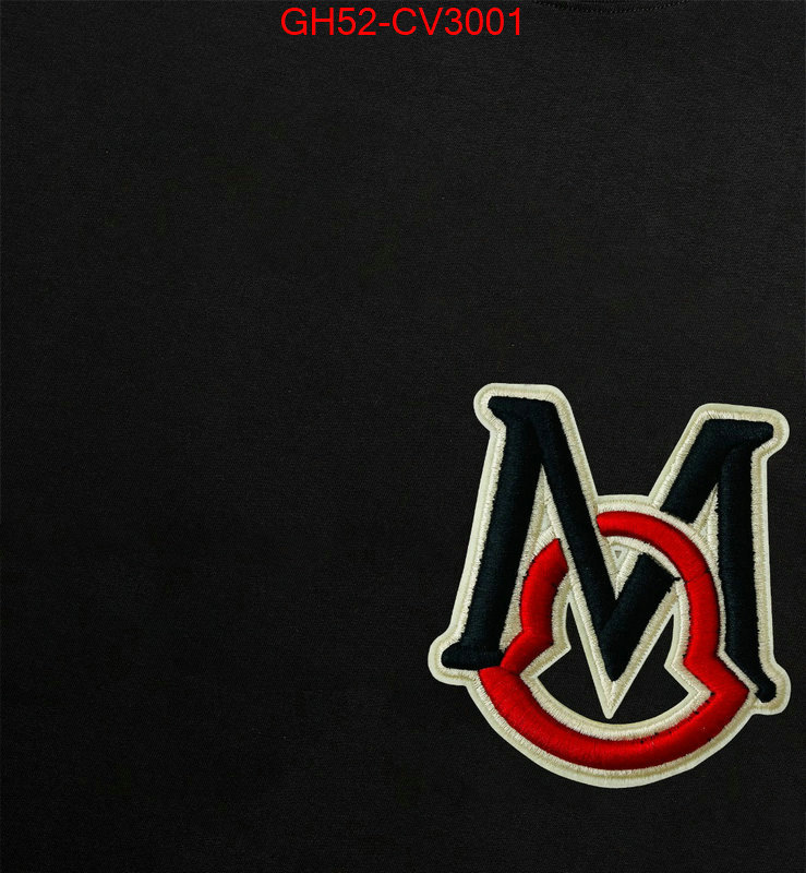 Clothing-Moncler the best quality replica ID: CV3001 $: 52USD