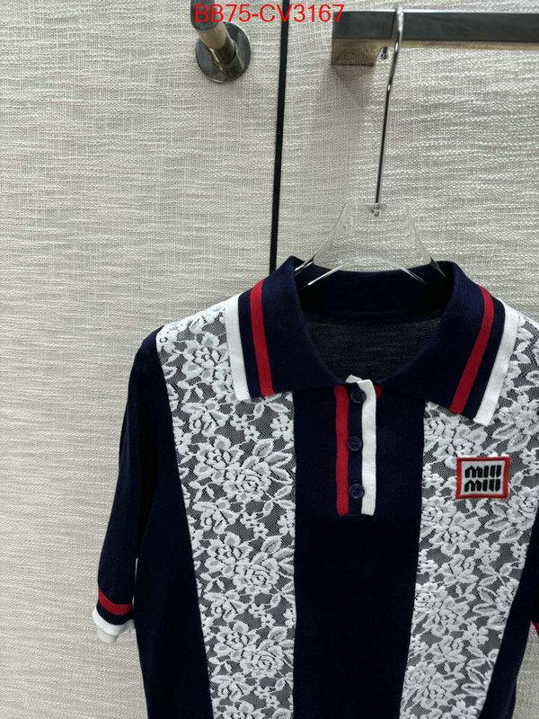 Clothing-MIU MIU high quality happy copy ID: CV3167 $: 75USD