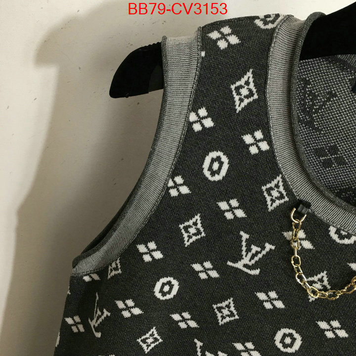 Clothing-LV designer 1:1 replica ID: CV3153 $: 79USD