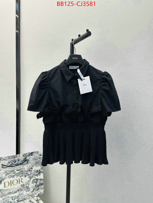 Clothing-Dior aaaaa quality replica ID: CJ3581 $: 125USD