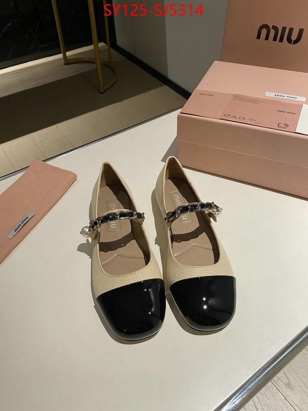 Women Shoes-Miu Miu unsurpassed quality ID: SJ5314 $: 125USD