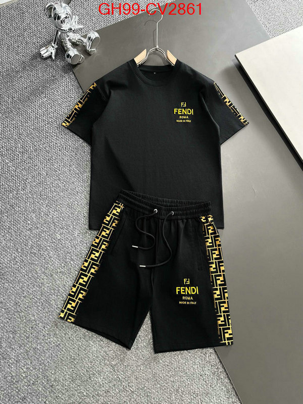 Clothing-Fendi brand designer replica ID: CV2861 $: 99USD