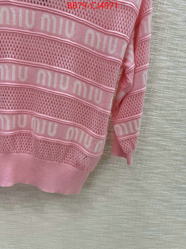 Clothing-MIU MIU top fake designer ID: CJ4971 $: 79USD