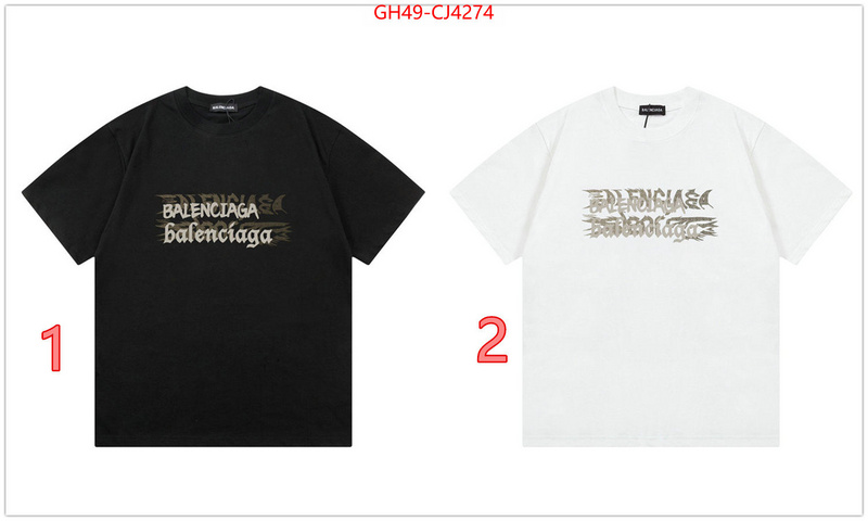 Clothing-Balenciaga 2024 perfect replica designer ID: CJ4274 $: 49USD