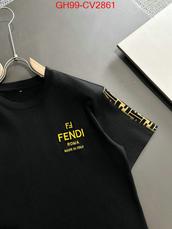 Clothing-Fendi brand designer replica ID: CV2861 $: 99USD