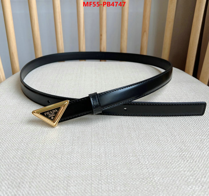 Belts-Prada 7 star quality designer replica ID: PB4747 $: 55USD