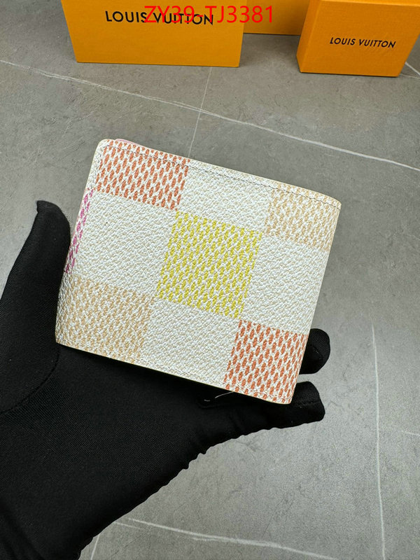 LV Bags(4A)-Wallet how to buy replica shop ID: TJ3381 $: 39USD,