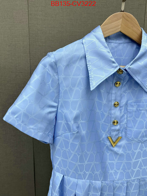 Clothing-Valentino how to buy replica shop ID: CV3222 $: 135USD