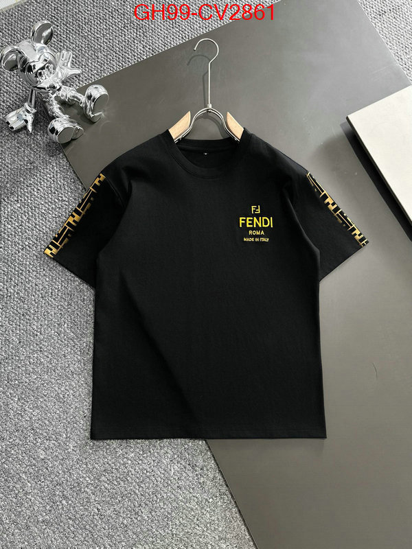 Clothing-Fendi brand designer replica ID: CV2861 $: 99USD