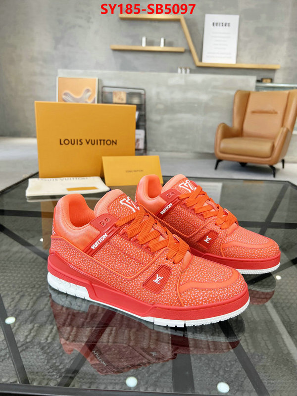 Men Shoes-LV top perfect fake ID: SB5097 $: 185USD