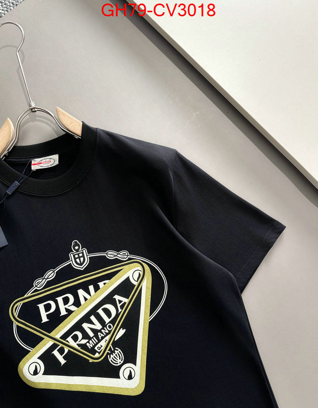 Clothing-Prada wholesale imitation designer replicas ID: CV3018 $: 79USD