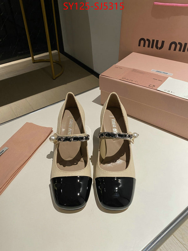 Women Shoes-Miu Miu luxury fake ID: SJ5315 $: 125USD