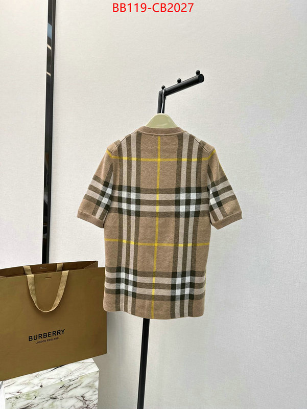 Clothing-Burberry quality aaaaa replica ID: CB2027 $: 119USD