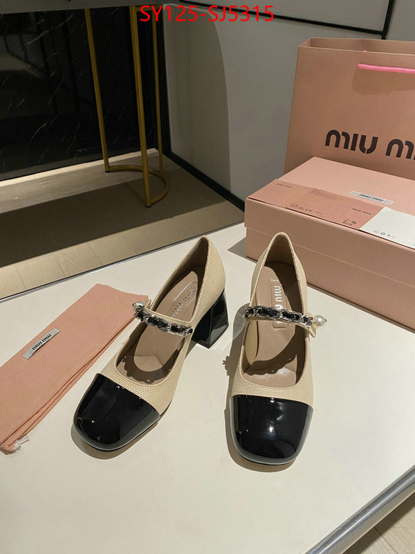 Women Shoes-Miu Miu luxury fake ID: SJ5315 $: 125USD