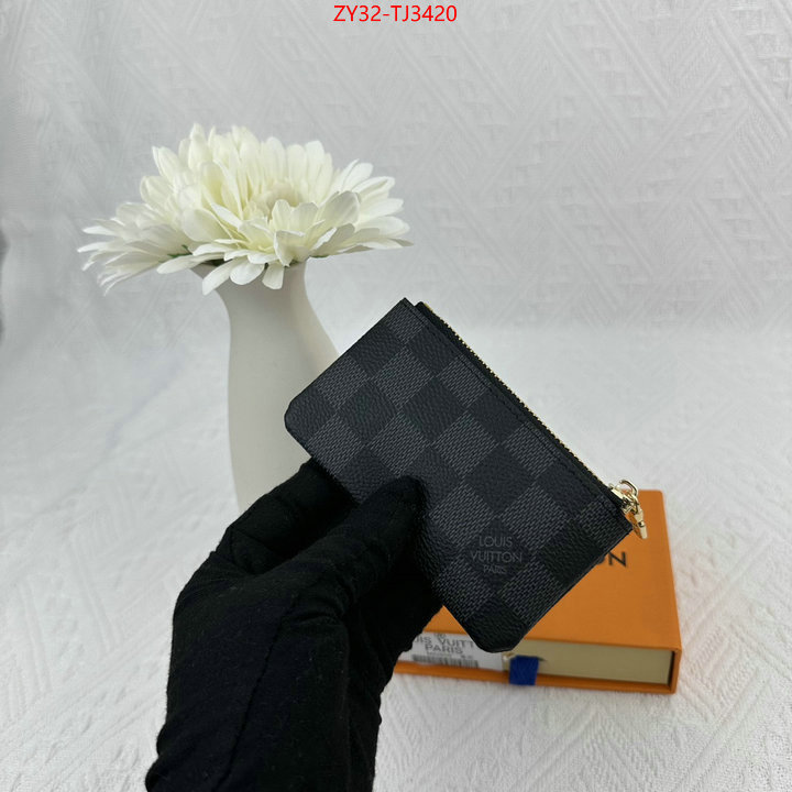 LV Bags(4A)-Wallet shop designer ID: TJ3420 $: 32USD,