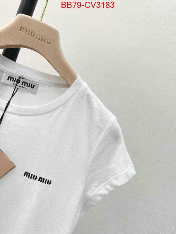 Clothing-MIU MIU hot sale ID: CV3183 $: 79USD