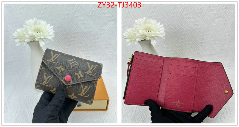 LV Bags(4A)-Wallet replica 1:1 ID: TJ3403 $: 32USD,