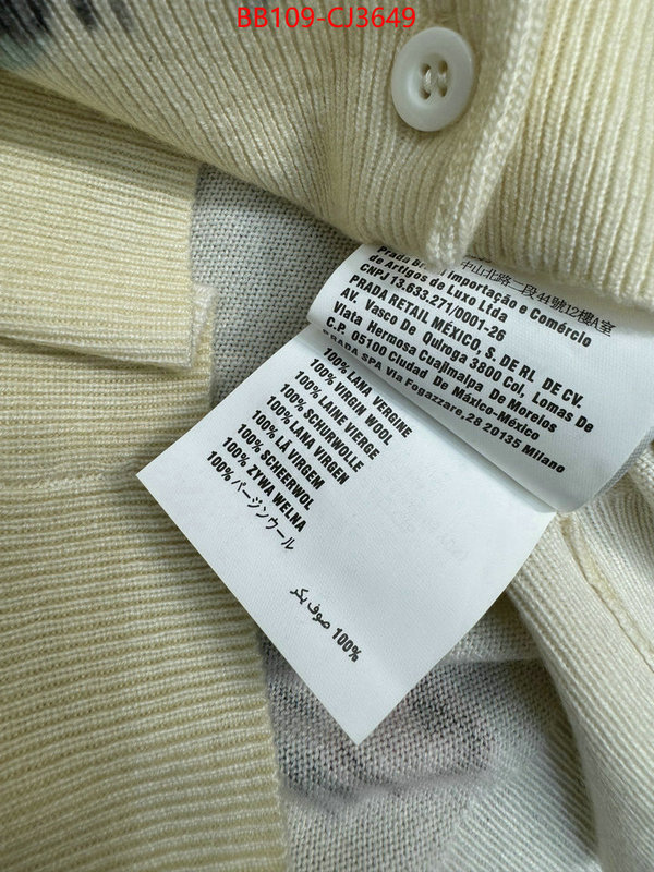 Clothing-Prada high-end designer ID: CJ3649 $: 109USD