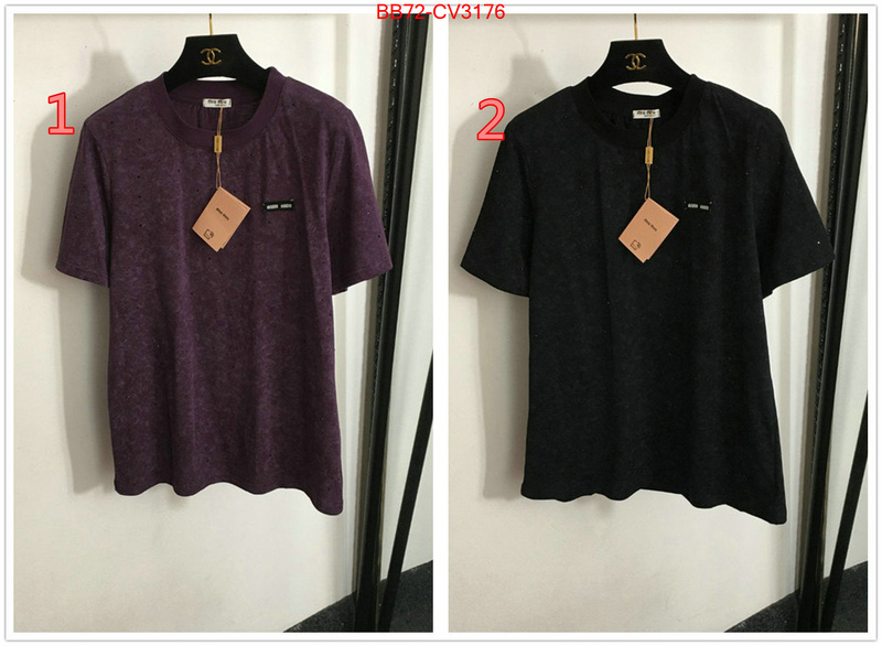 Clothing-MIU MIU the highest quality fake ID: CV3176 $: 72USD