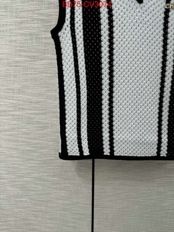 Clothing-Chanel where to buy high quality ID: CV3074 $: 75USD