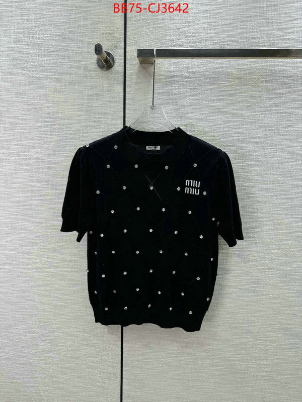Clothing-MIU MIU aaaaa+ replica designer ID: CJ3642 $: 75USD