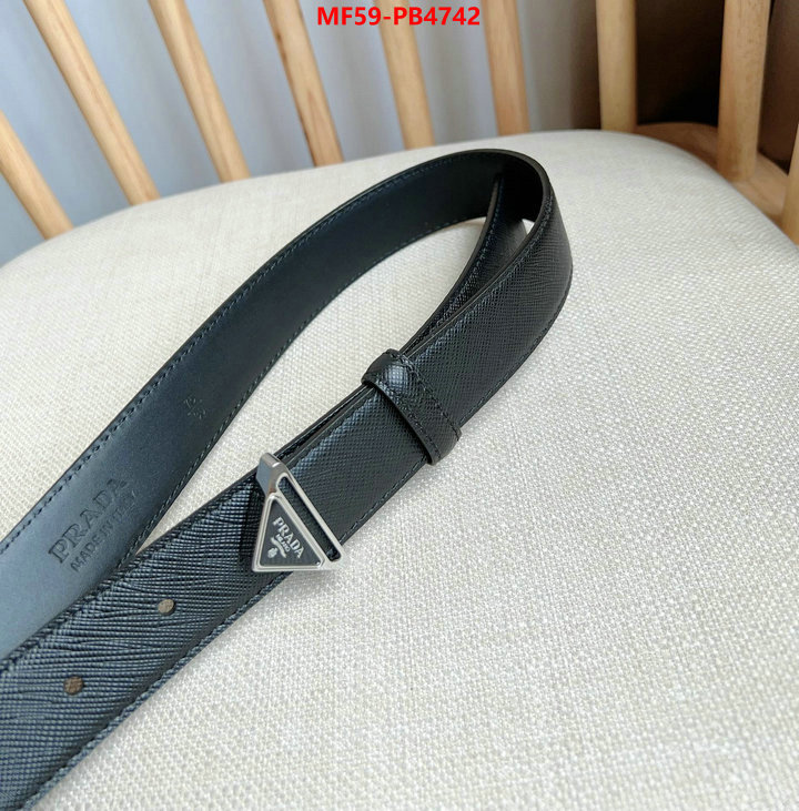 Belts-Prada how to start selling replica ID: PB4742 $: 59USD