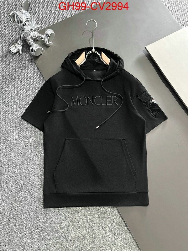 Clothing-Moncler designer wholesale replica ID: CV2994 $: 99USD